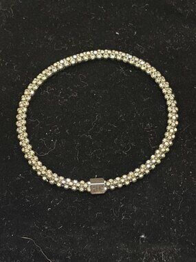 Mignon Faget/John Humphries Halo Bangle, Stainless Steel, Size M